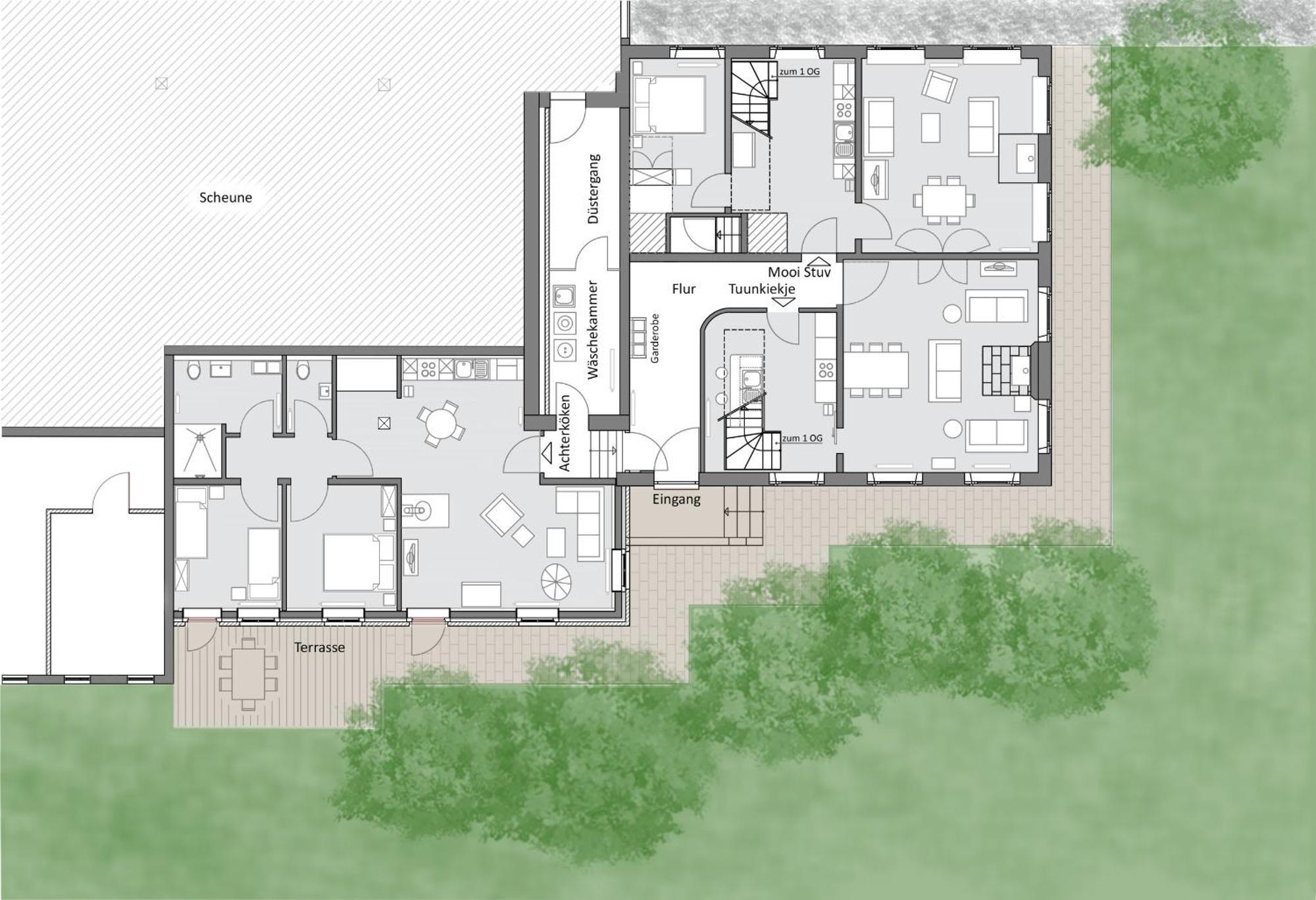 Mooi Stuv , Maisonettenwohnung , Gulfhof , Kachelofen Norden Zewnętrze zdjęcie